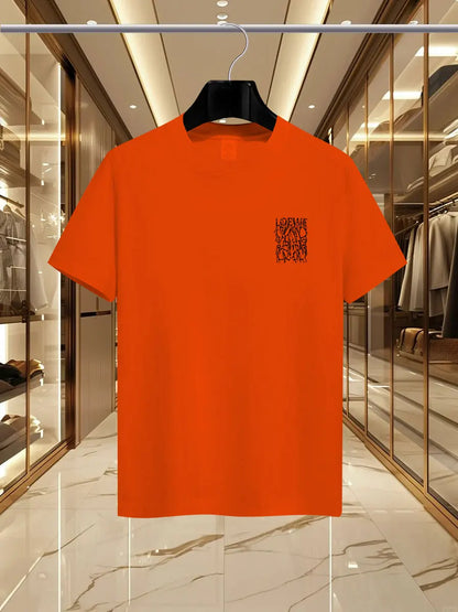 2025 Summer Luxury fashion LEW brand printed T-shirts, pure cotton round-neck casual and trendy Y2K high-end and high quality