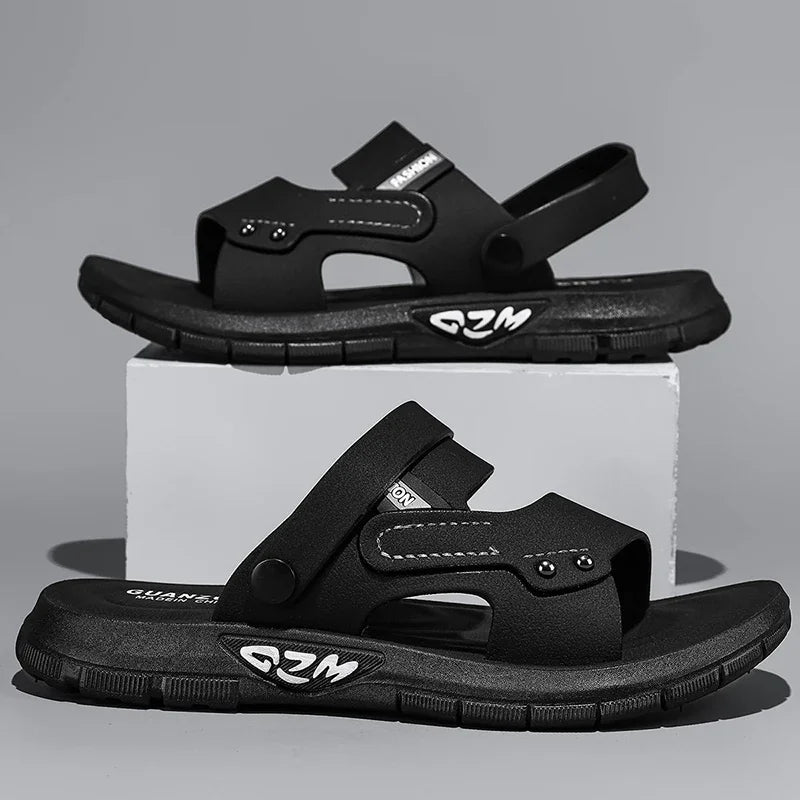 High Quality Men Sandals Summer Slip on Casual Slippers Lightweight Beach Sandals Comfortable Casual Shoes Retro Roman Sandals