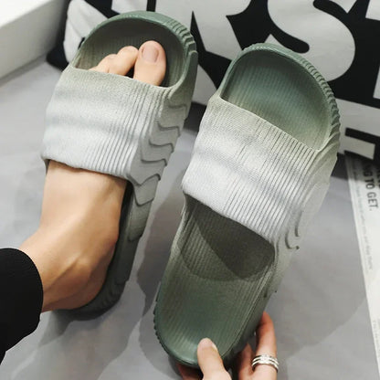 Flip Flop Men's Slide Slipper Man Luxury 2024 Men's Summer Slippers Walk Around Home Male Shoes Sneakers Living Room Slippers