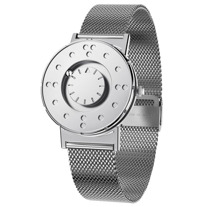 EUTOUR 2025 New Arrival Magnetic Watch Men Digital Black Silver Gray White Quartz Wristwatch