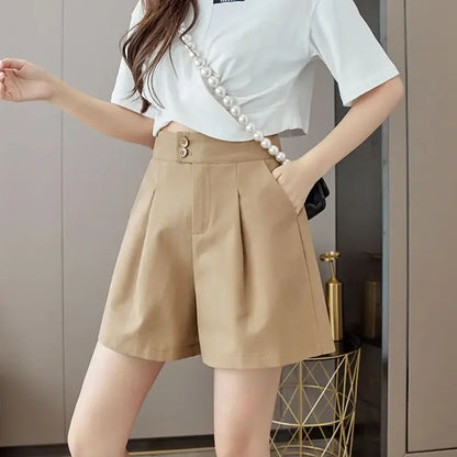 Loose Female Short Pants Jorts Baggy Women's Shorts Outdoor Flowy Casual Luxury Fashion Clothing 2024 Elegant New In To Wear Hot